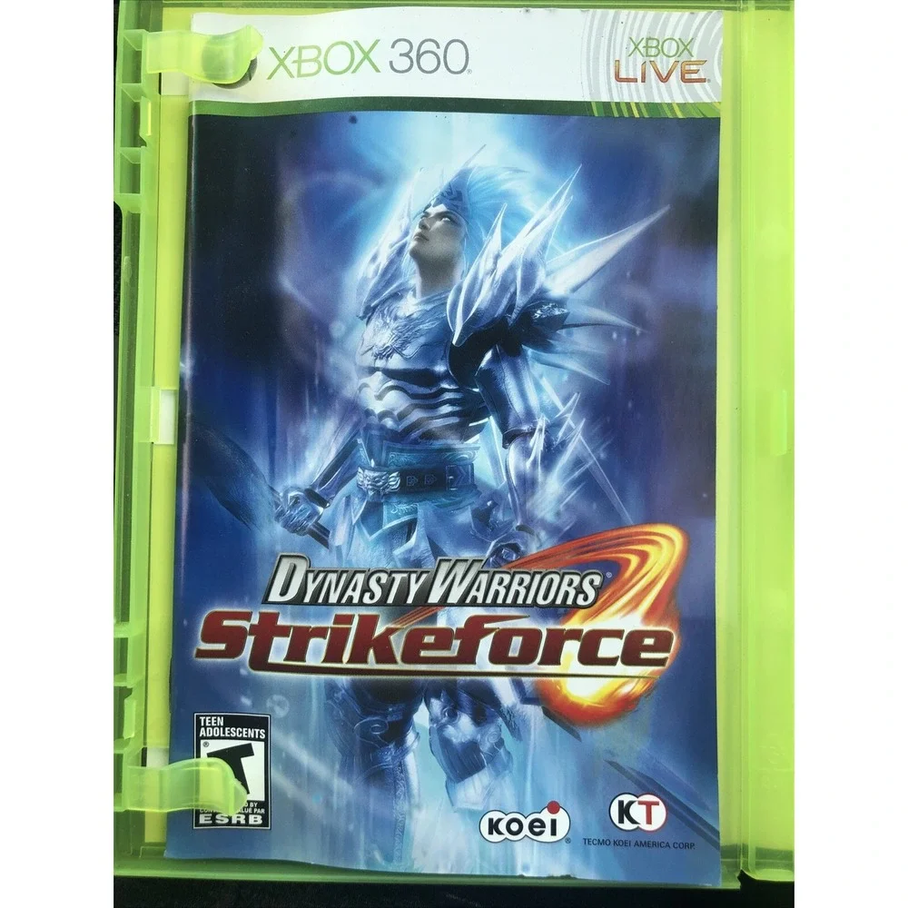 Dynasty Warriors: Strikeforce (Microsoft Xbox 360, 2010) With Manual‎